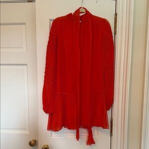 Elegant Red Women's Dress